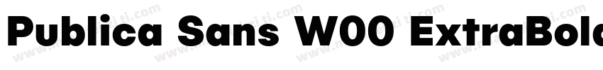 Publica Sans W00 ExtraBold字体转换